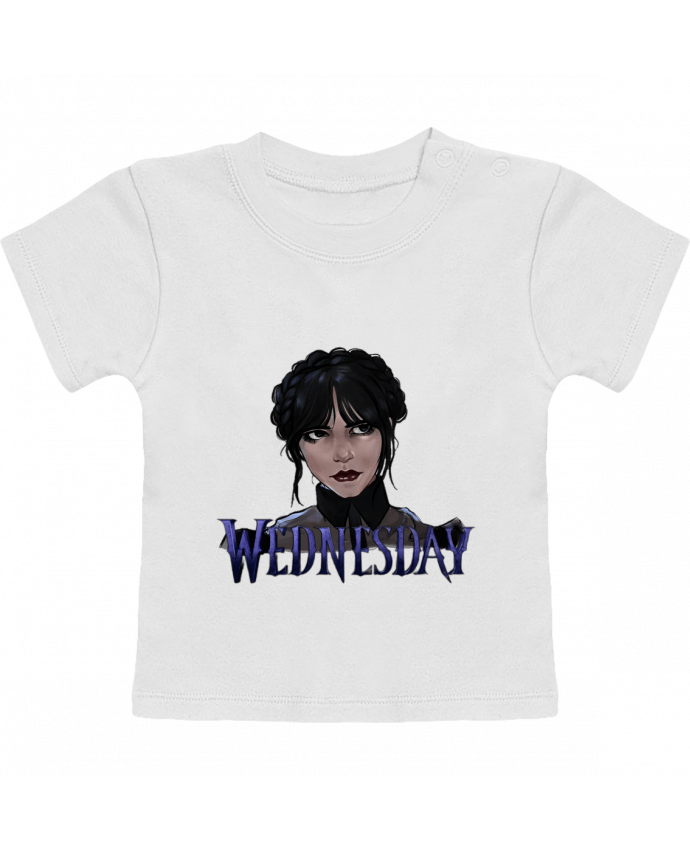 T-shirt bébé wednesday addams style 21 manches courtes du designer 21twentyone