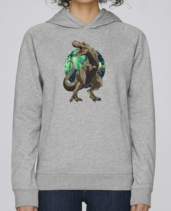 Sweat capuche femme T-Rex par RLPICARDO