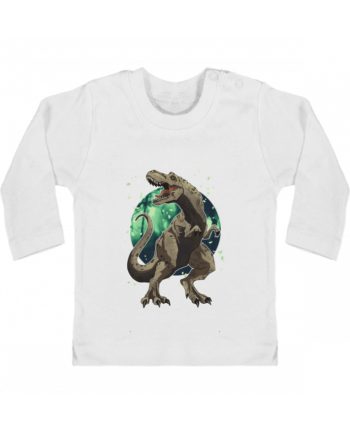 T-shirt bébé T-Rex manches longues du designer RLPICARDO