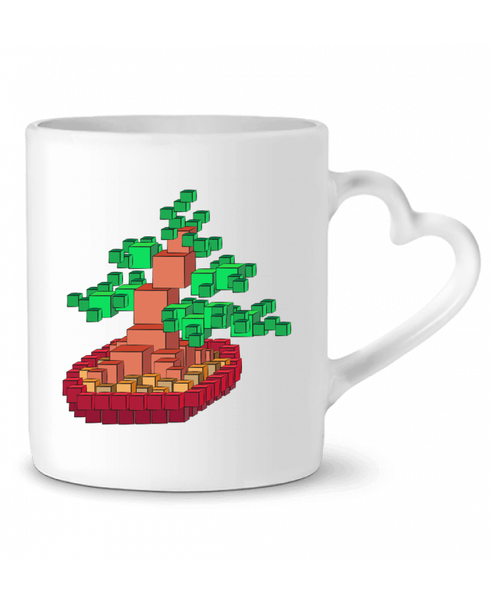 Mug coeur CUBONSAI par Santiaguen