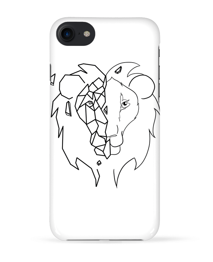 COQUE 3D Iphone 7 Tete de lion stylisée de Tasca