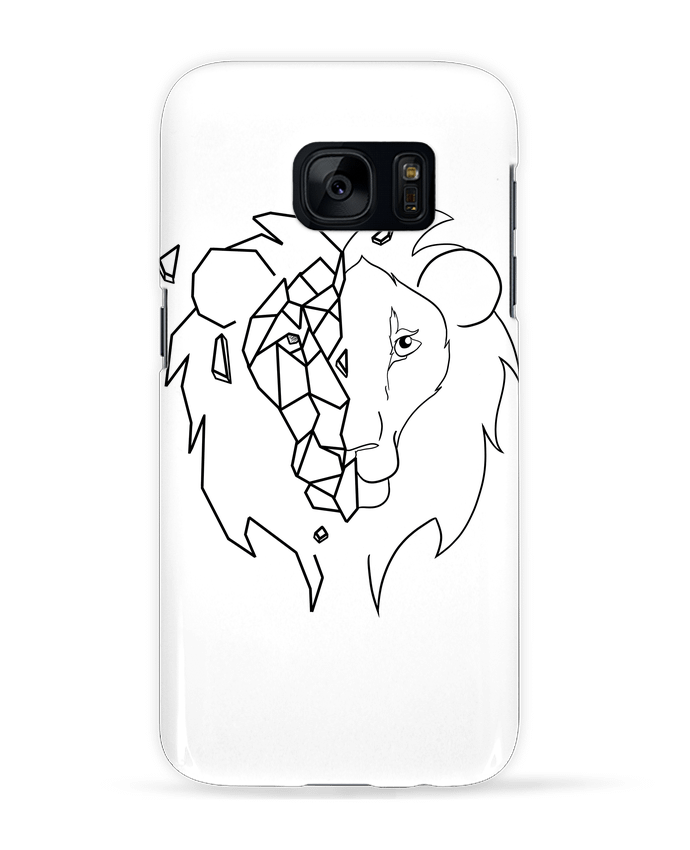 Case 3D Samsung Galaxy S7 Tete de lion stylisée by Tasca