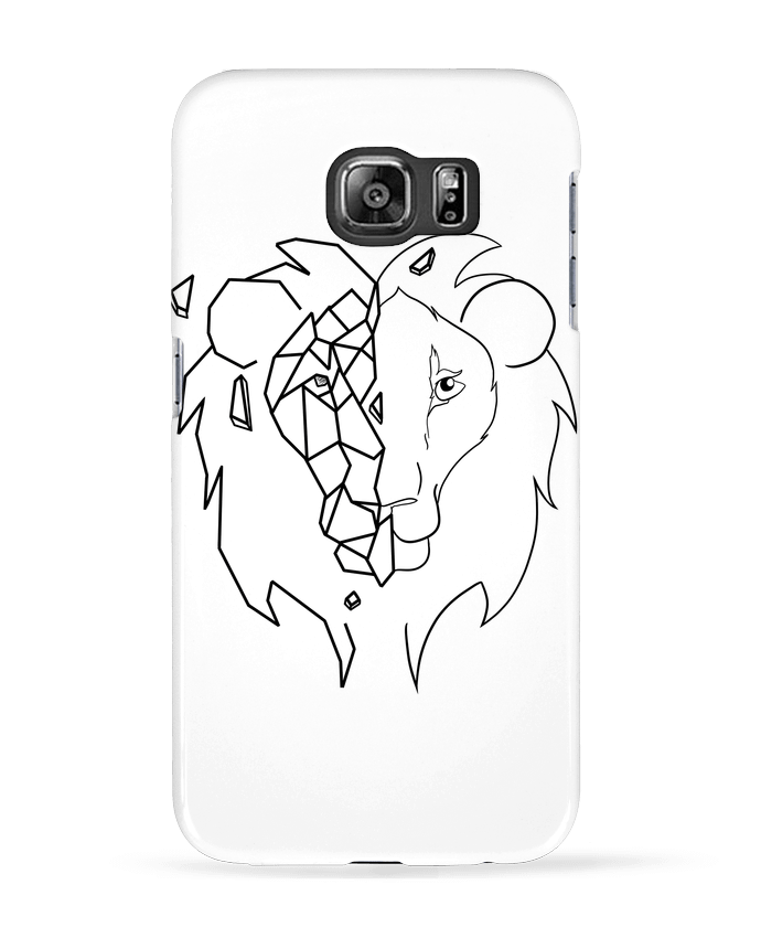 Case 3D Samsung Galaxy S6 Tete de lion stylisée - Tasca