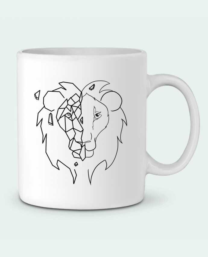Ceramic Mug Tete de lion stylisée by Tasca