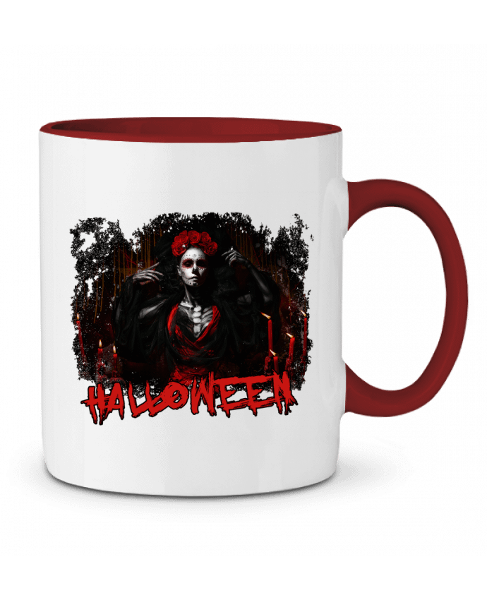 Mug bicolore Halloween Sexy Woman Romain