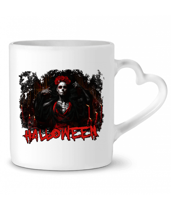 Mug coeur Halloween Sexy Woman par Romain