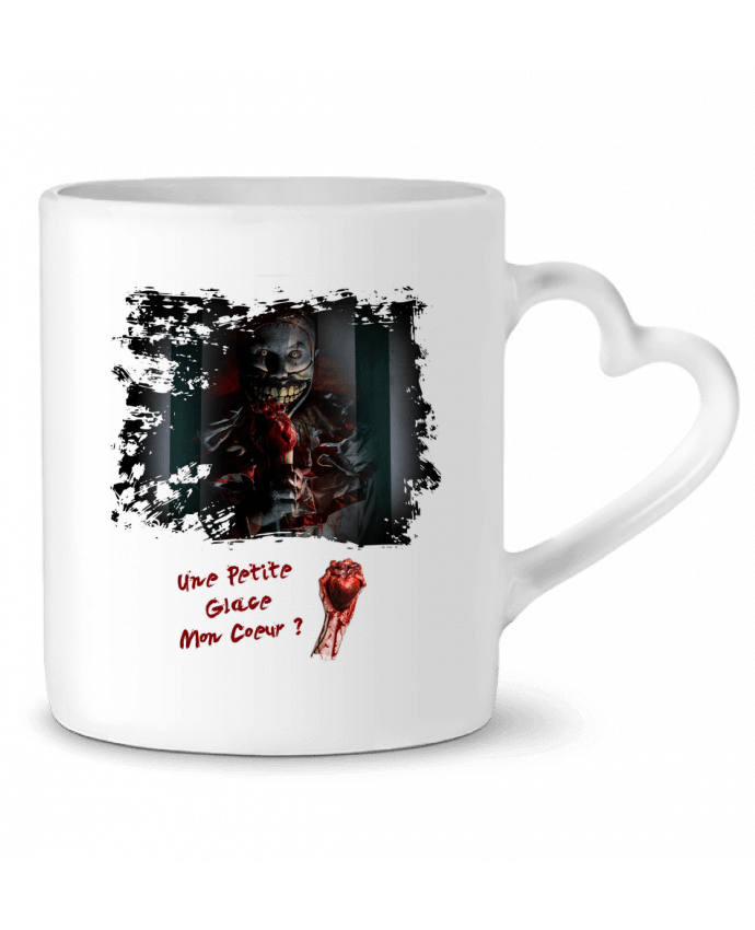 Mug coeur Halloween Clown par Romain