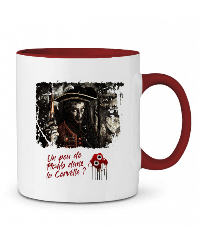 Mug bicolore Halloween Pirate Romain