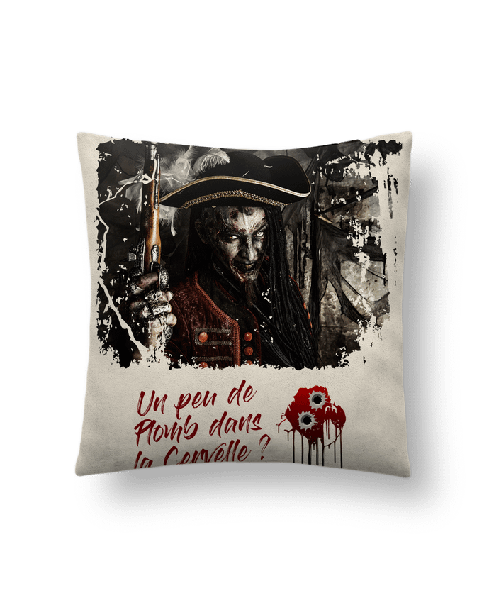 Coussin suédine Halloween Pirate par Romain