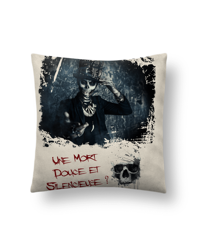 Coussin suédine Halloween La Mort par Romain