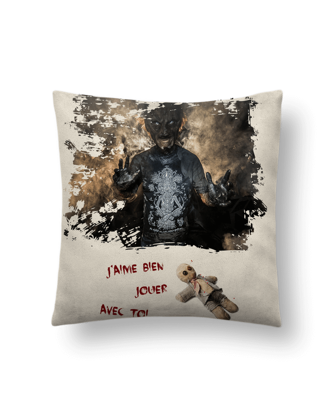 Coussin suédine Halloween Sorcier par Romain