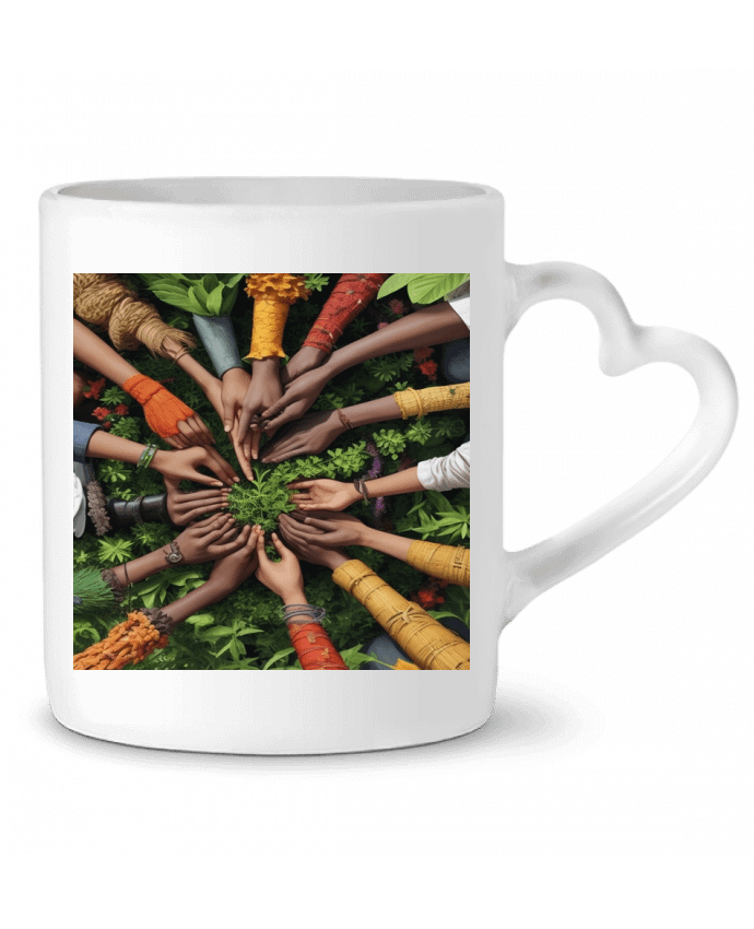 Mug coeur Main dans la Main : L'Union en Action par Joar