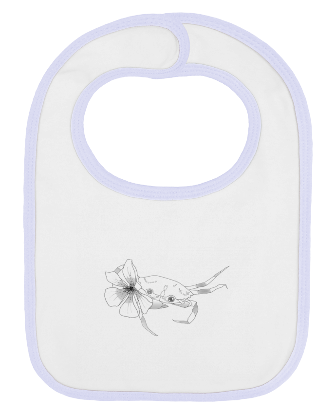 Bavoir bébé uni CRABE par mflower