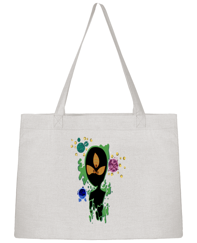 Sac Shopping Alien verde par Modafoquitas