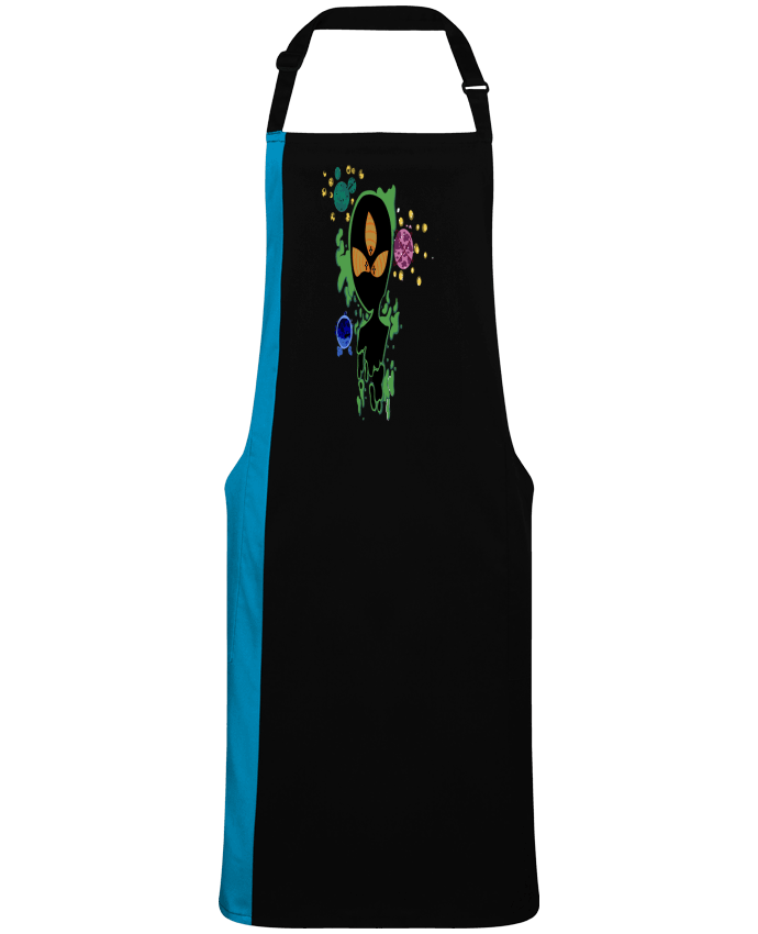 Tablier bicolore Alien verde par  Modafoquitas