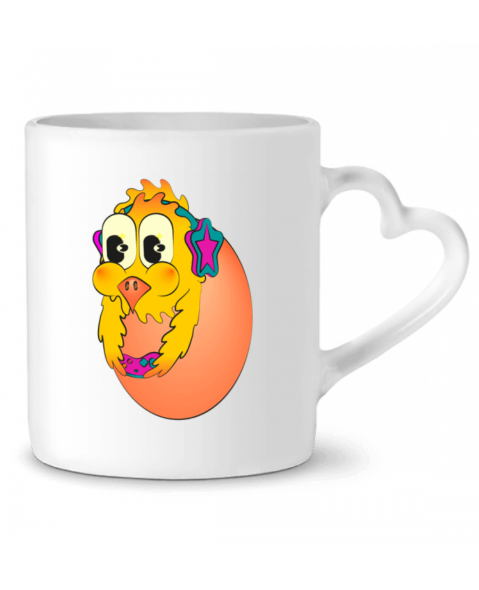 Mug coeur A HUEVO par Santiaguen