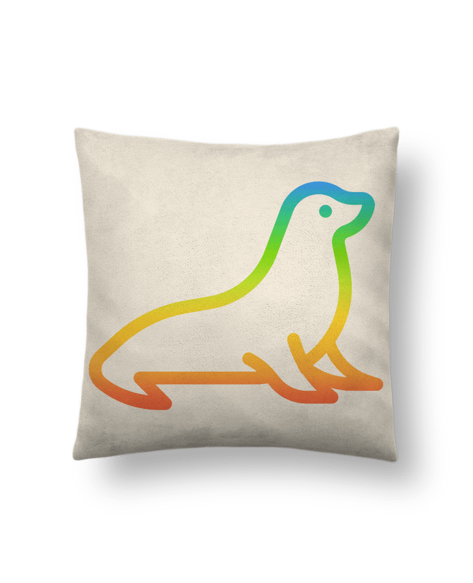 Coussin suédine LGBT par QUANTIC EYE