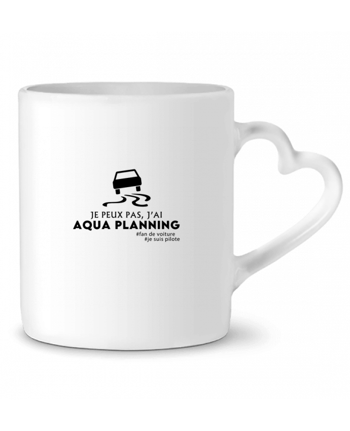 Mug coeur Je peux pas, j'ai Aqua Planning par QUANTIC EYE
