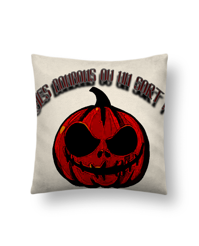 Coussin suédine Des bonbons ou un sort ! par ronan.bsg