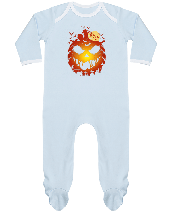 Body Pyjama Bébé Halloween Scary Pumpkin par LM2Kone