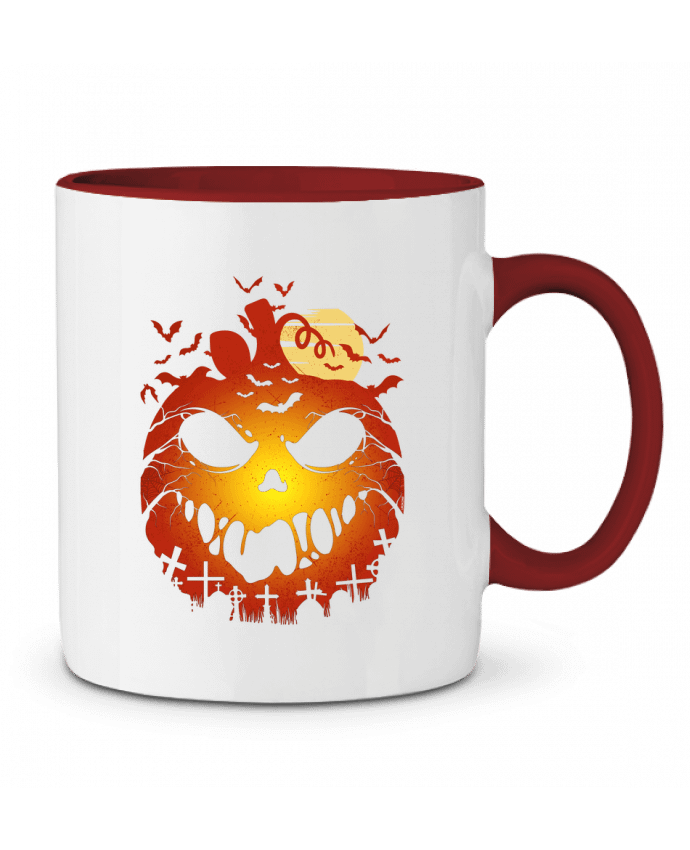 Mug bicolore Halloween Scary Pumpkin LM2Kone
