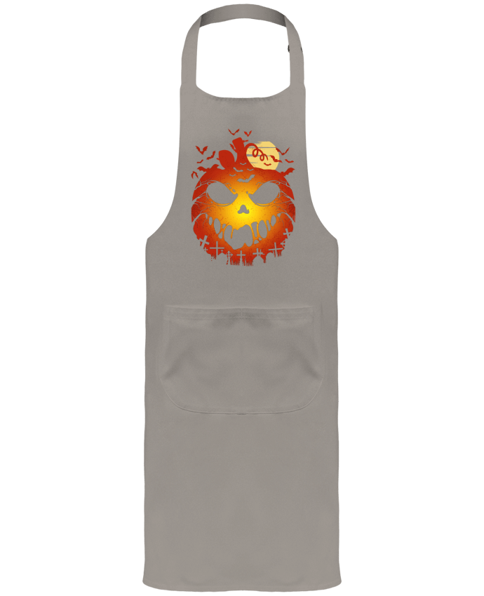Tablier avec poches Halloween Scary Pumpkin par LM2Kone