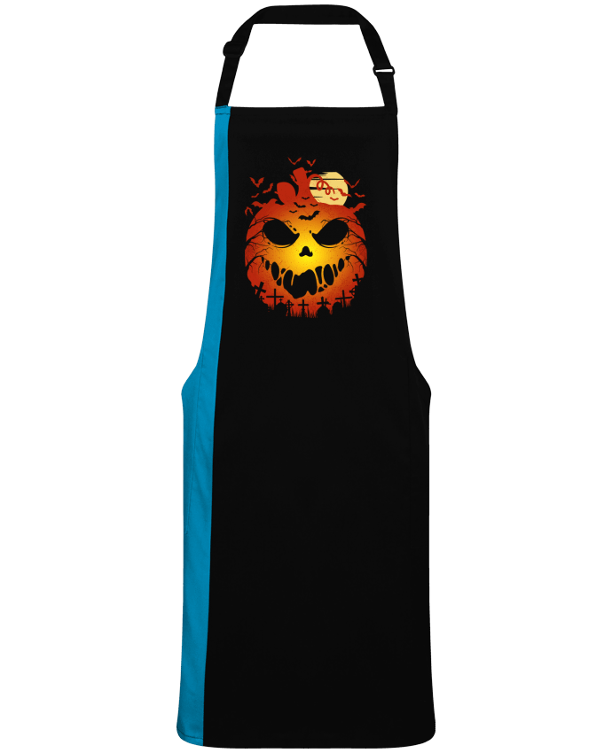 Tablier bicolore Halloween Scary Pumpkin par  LM2Kone