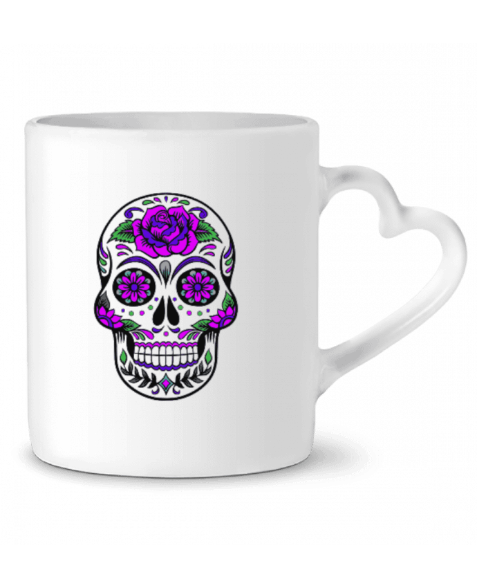 Mug coeur TETE DE MORT MEXICAINE par céleste 92