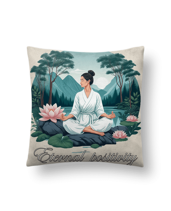 Coussin suédine Yoga par Eternal Positivity