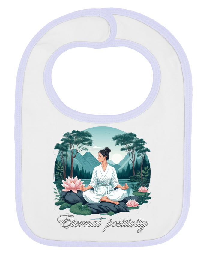 Bavoir bébé uni Yoga par Eternal Positivity
