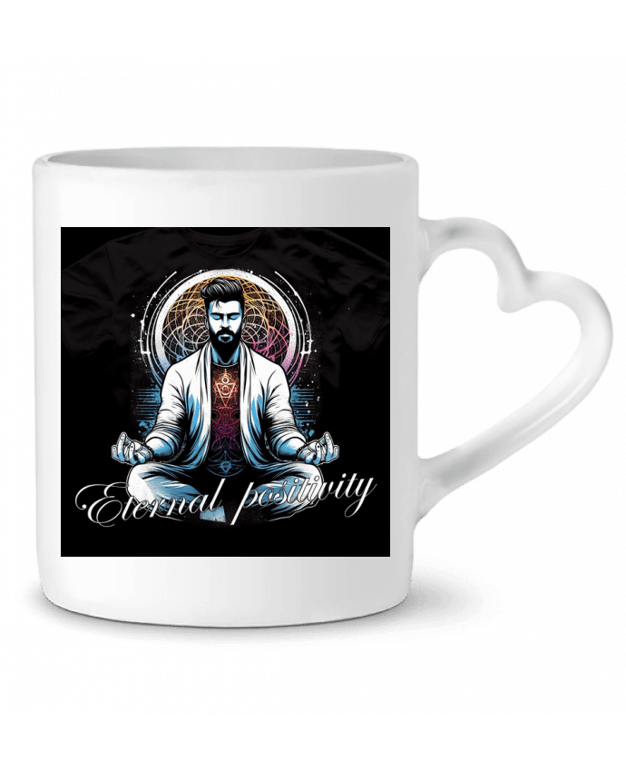 Mug coeur meditation 5 par Eternal Positivity