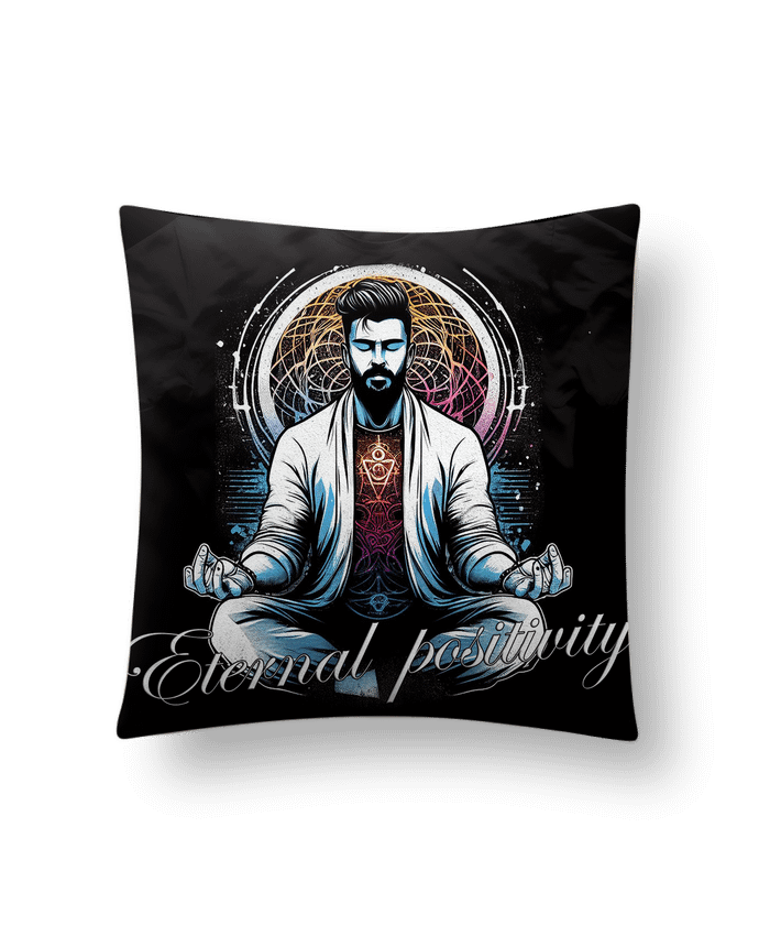 Coussin suédine meditation 5 par Eternal Positivity