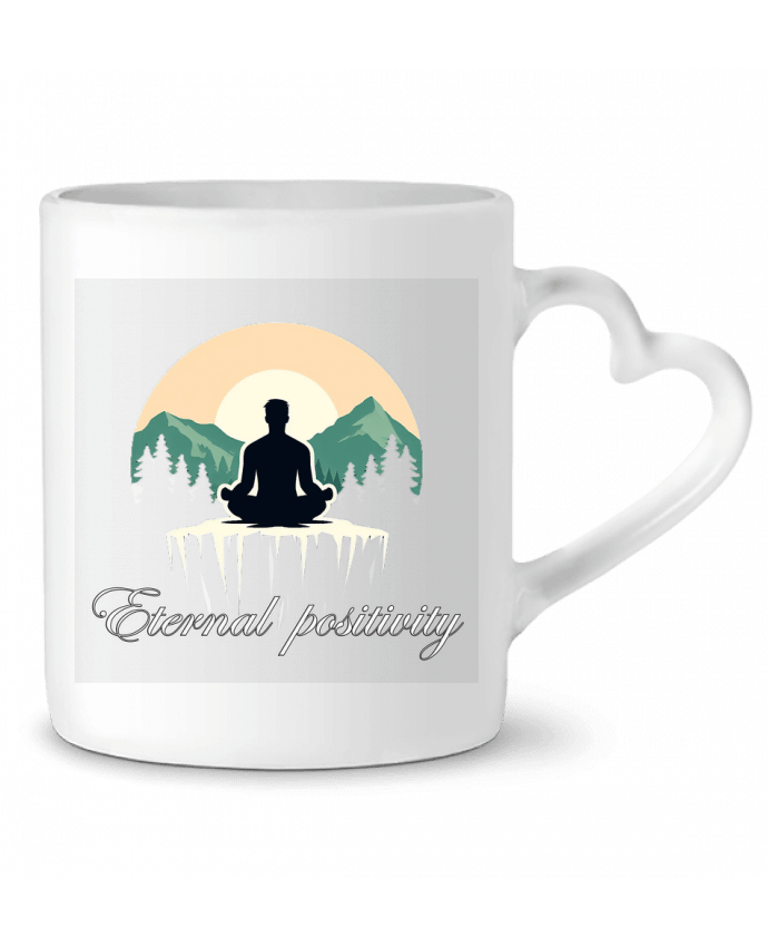 Mug coeur meditation 7 par Eternal Positivity