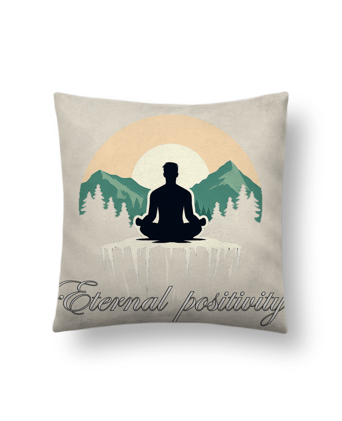 Coussin suédine meditation 7 par Eternal Positivity