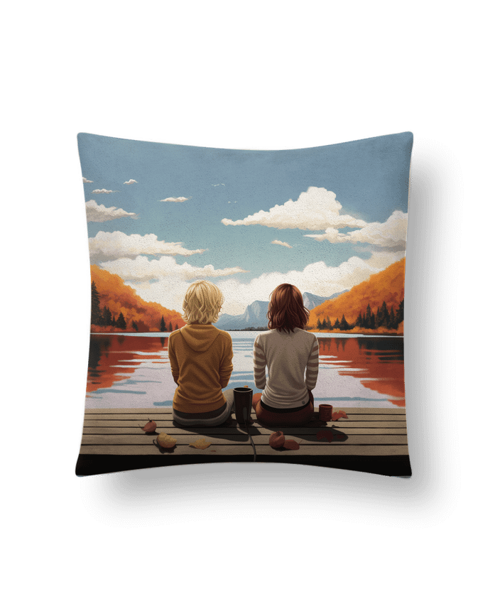 Coussin suédine L'heure d'été par ajarajar26