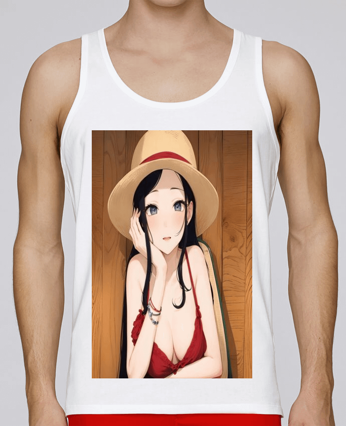 Débardeur homme Nico Robin par fed_animes 100% coton bio