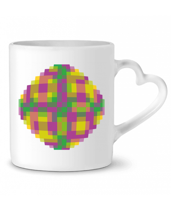 Mug coeur PIXEL par Santiaguen