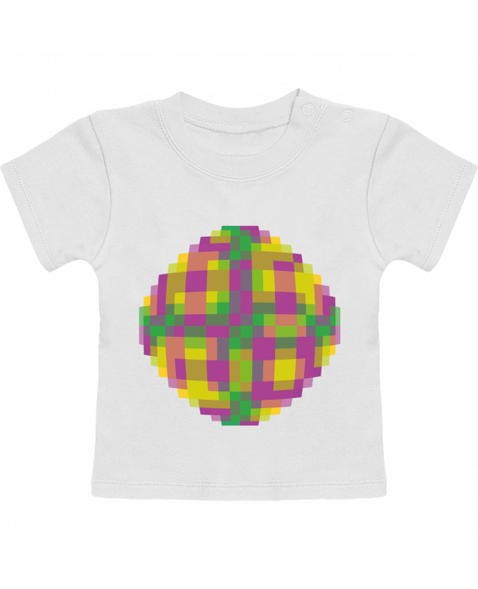 T-shirt bébé PIXEL manches courtes du designer Santiaguen