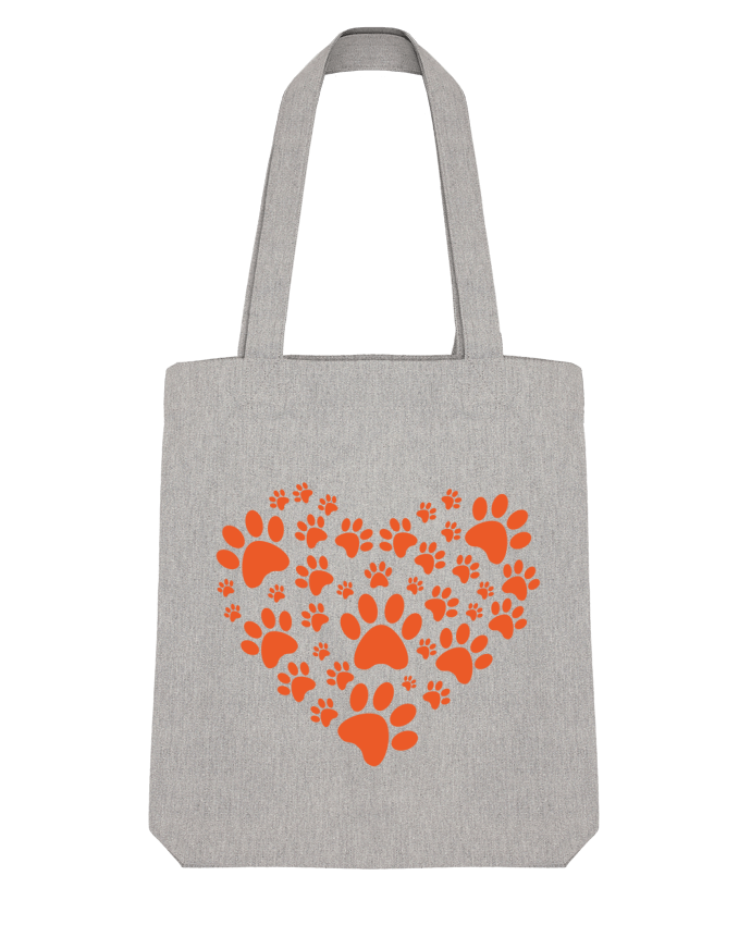 Tote Bag Stanley Stella Coeur Chien Amour par fredelphi 