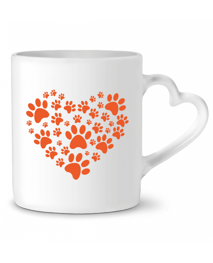 Mug coeur Coeur Chien Amour par fredelphi