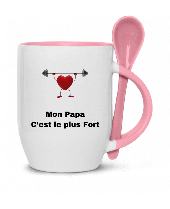  Tasse cuillère Mon papa c'est le plus fort / My dad is the strongest par                          