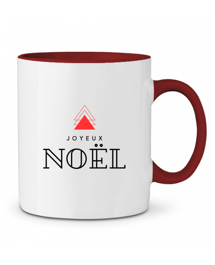 Mug bicolore Joyeux noël moderne iDées&cRéaTion