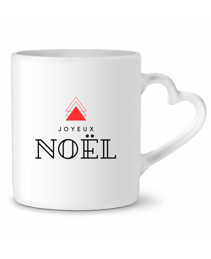 Mug coeur Joyeux noël moderne par iDées&cRéaTion