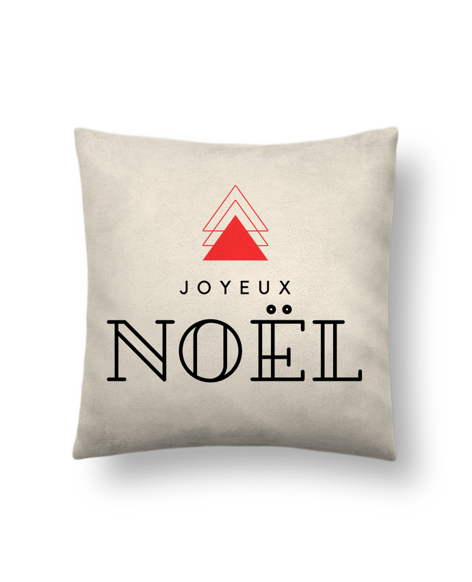 Coussin suédine Joyeux noël moderne par iDées&cRéaTion