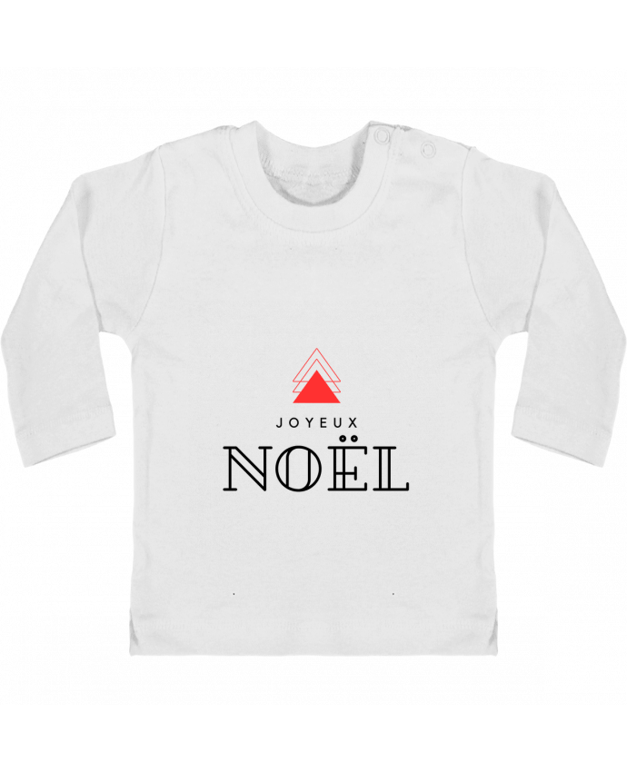 T-shirt bébé Joyeux noël moderne manches longues du designer iDées&cRéaTion