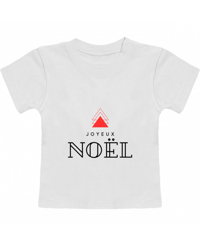 T-shirt bébé Joyeux noël moderne manches courtes du designer iDées&cRéaTion