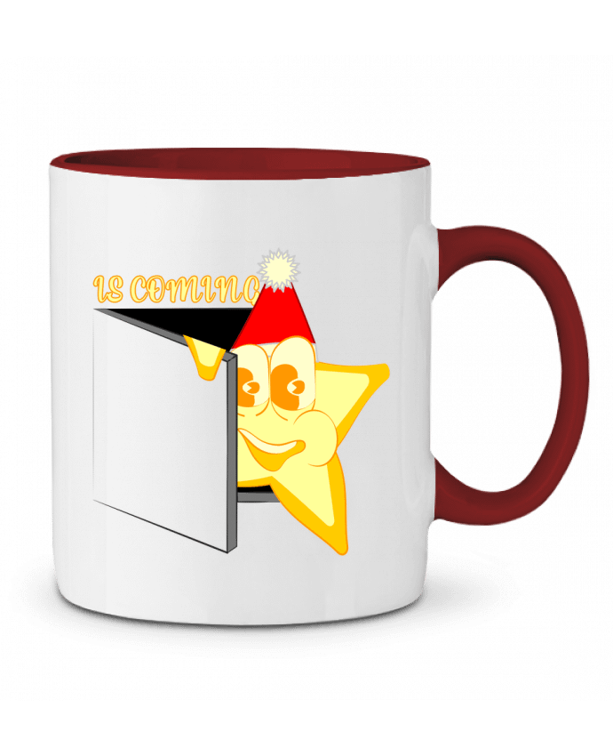 Mug bicolore IS COMING Santiaguen