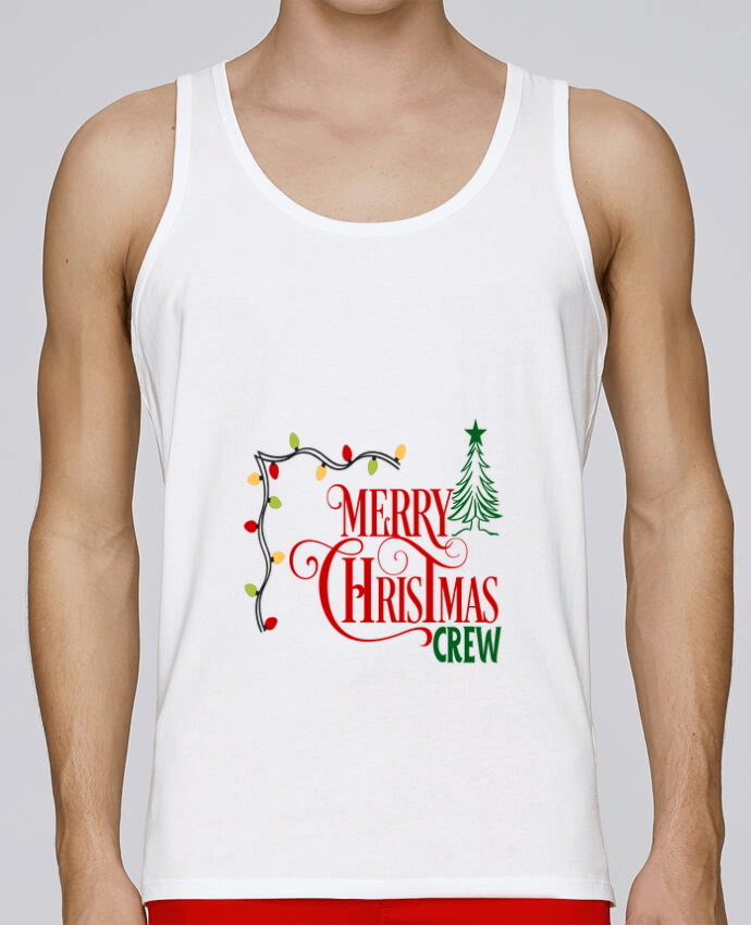 Débardeur homme Christmas Crew - Design aux couleurs des fêtes par DEVMA 100% coton bio