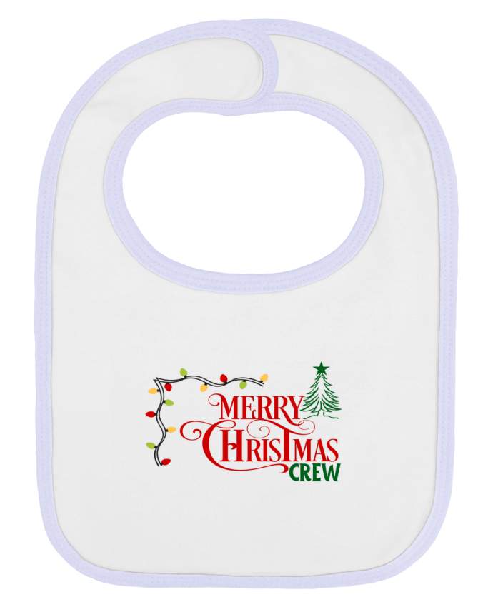 Bavoir bébé uni Christmas Crew - Design aux couleurs des fêtes par DEVMA