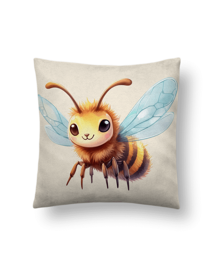 Coussin suédine Bee 1 par Rubdesigns
